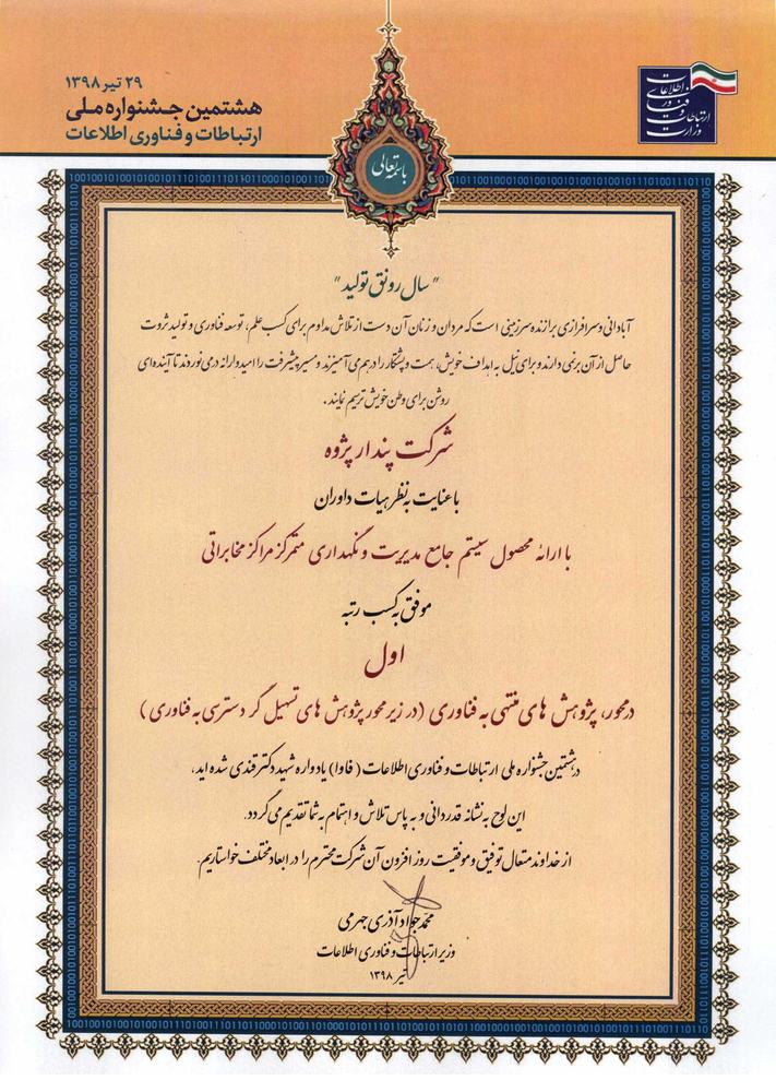 First-place plaque, 2019